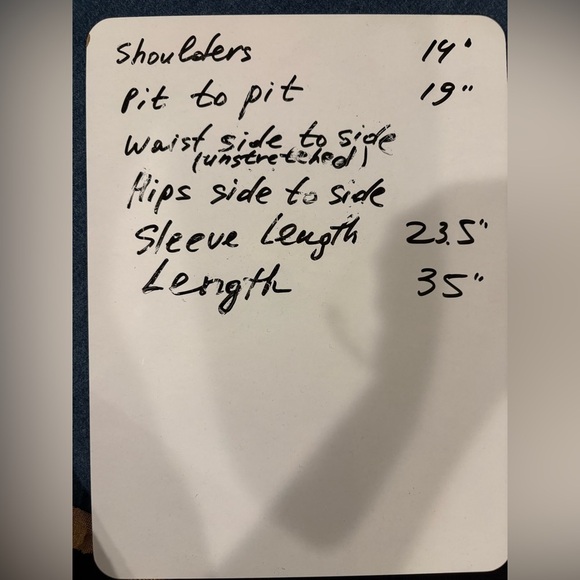 Talbots polka dot long sweater cardigan open S M black tan - Picture 6 of 6